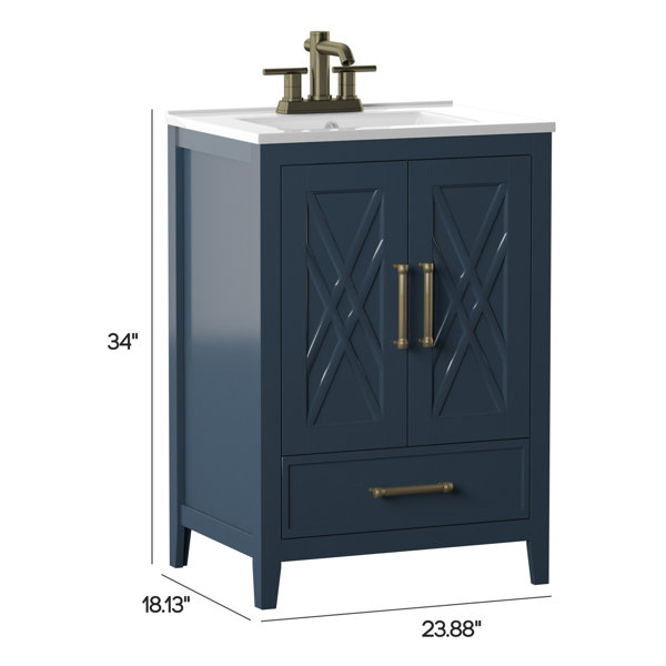 Sand & Stable Brecken 24" Single Bathroom Vanity Set & Reviews Wayfair